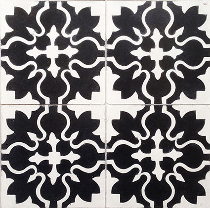 Fiona B&W Encaustic Cement Tiles 20cm*20cm*1.5cm